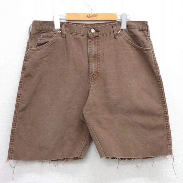 ディッキーズ ショートパンツ ダック地 ブラウン W36 | 古着