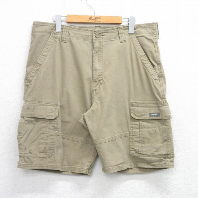 ラングラー ショートカーゴパンツ ベージュ W36 | 古着