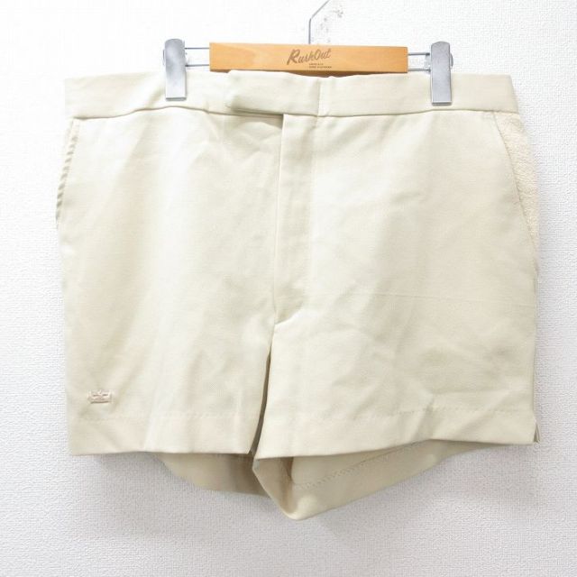 【20%OFF】W36★古着 ショート パンツ ショーツ メンズ タロン ベージュ カーキ 25aug20 中古 ボトムス 短パン ショーパン ハーフ