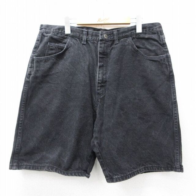 ラングラー 00s ショートパンツ デニム ブラック 実寸W38 | 古着