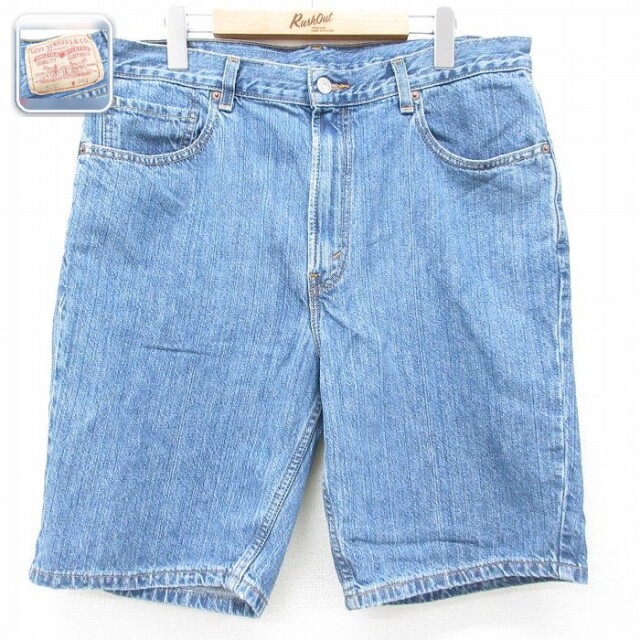 リーバイス505 ショートパンツ ネイビー 実寸W36 | 古着