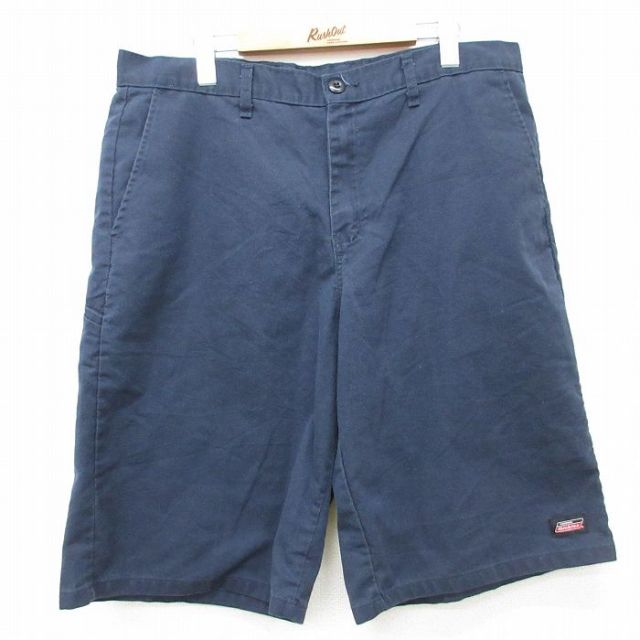 ディッキーズ ショートワークパンツ ネイビー 実寸W36 | 古着