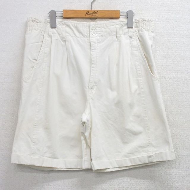 実寸W37 ショートパンツ ホワイト メンズ | 古着