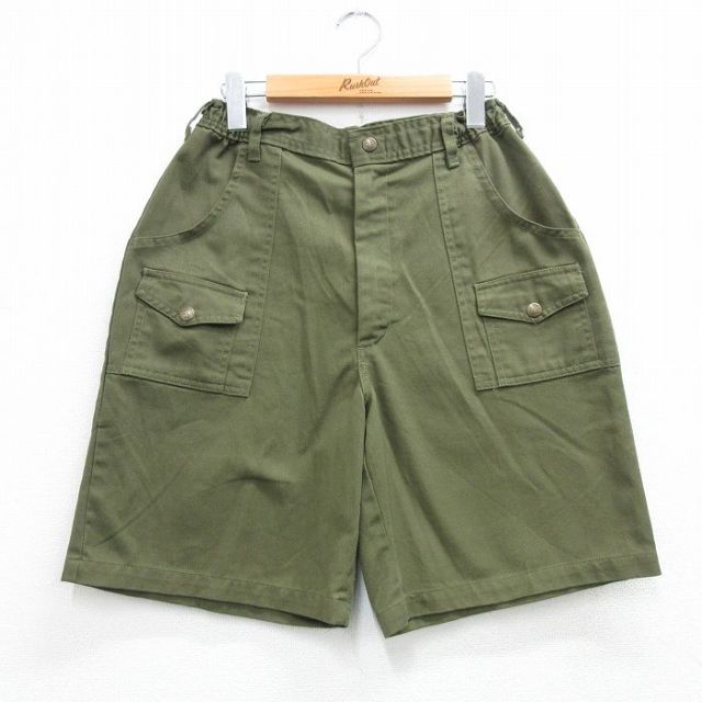 実寸W30 ショートパンツ ボーイスカウト グリーン | 古着