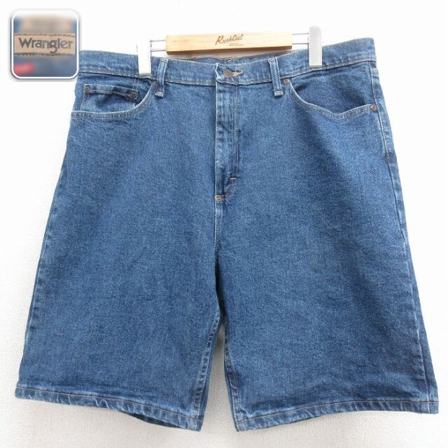 【20%OFF】ラングラー ショートパンツ ネイビー 実寸W38 | 古着