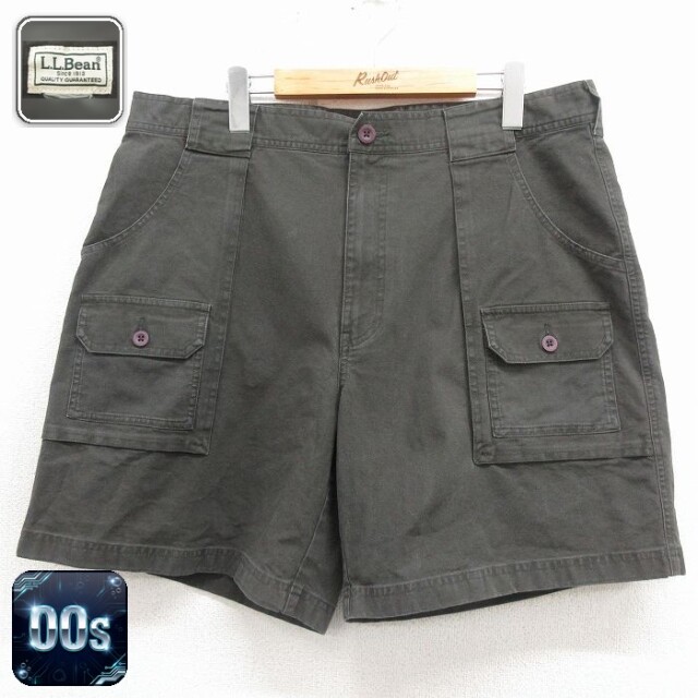 【20%OFF】エルエルビーン 00s ショートパンツ グリーン 実寸W38 | 古着