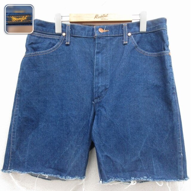 【20%OFF】ラングラー ショートパンツ ネイビー 実寸W35 | 古着