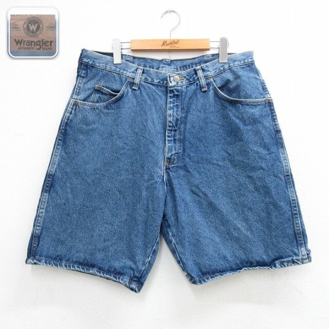 【20%OFF】ラングラー ショートパンツ ネイビー 実寸W34 | 古着