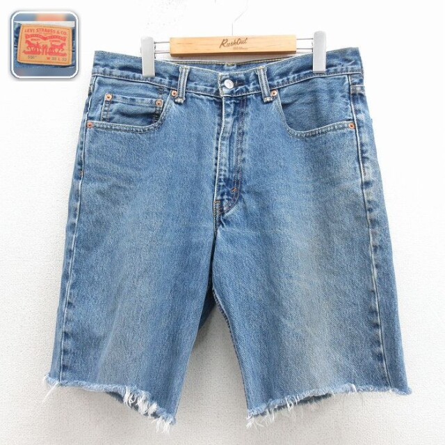 【20%OFF】リーバイス550 ショートパンツ ネイビー 実寸W33 | 古着