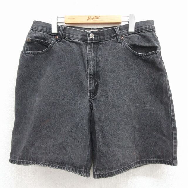 実寸W34 ショートパンツ ブラック | 古着
