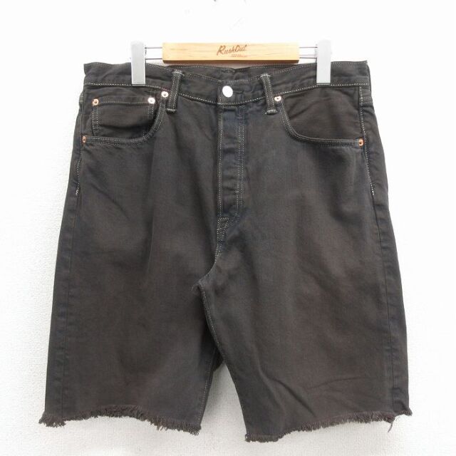 リーバイス501 ショートパンツ デニム ブラウン 実寸W31 | 古着