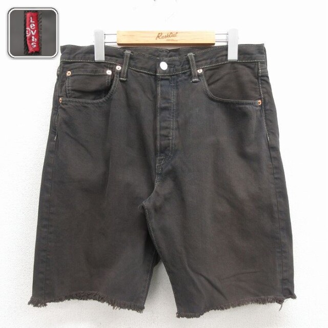 リーバイス501 ショートパンツ デニム ブラウン 実寸W31 | 古着