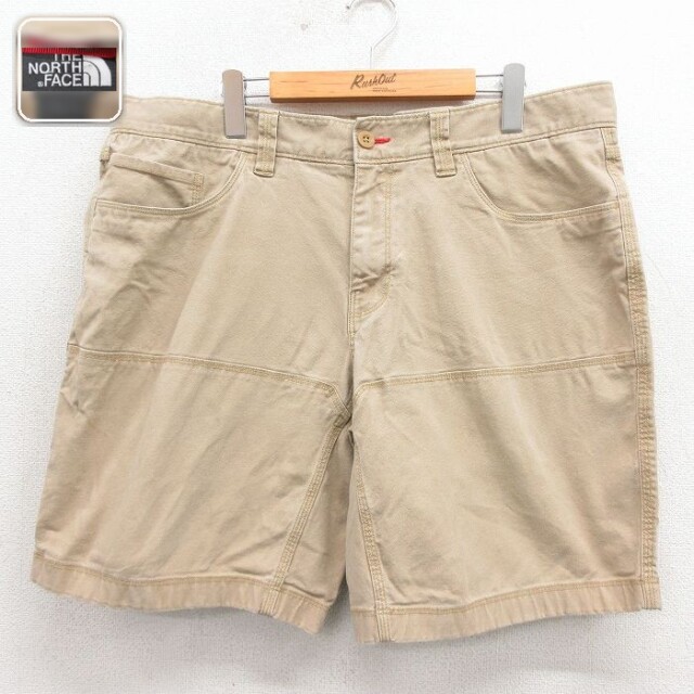 【20%OFF】ノースフェイス ショートパンツ ダック地 ベージュ 実寸W38 | 古着