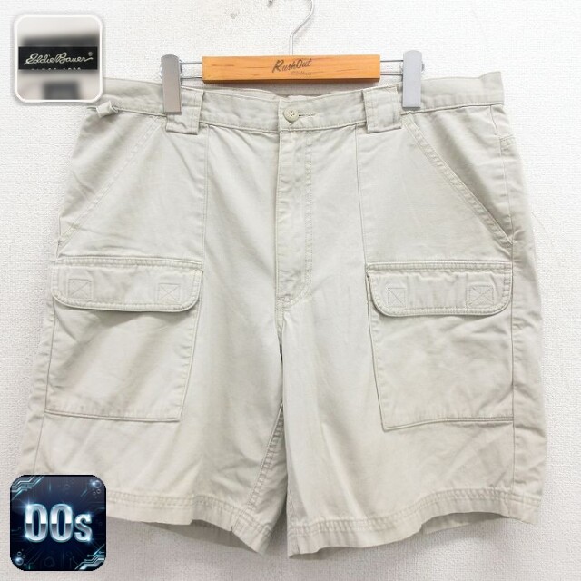 【20%OFF】エディーバウアー 00s ショートパンツ ベージュ 実寸W36 | 古着