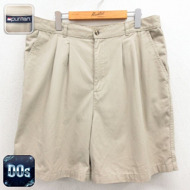 ピューリタン 00s ショートパンツ ベージュ 実寸W37 | 古着