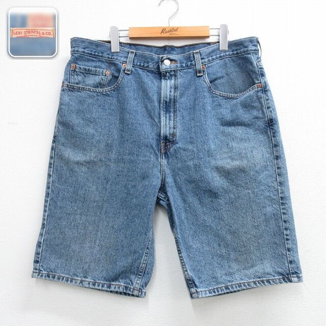 リーバイス505 ショートパンツ ネイビー 実寸W38 | 古着