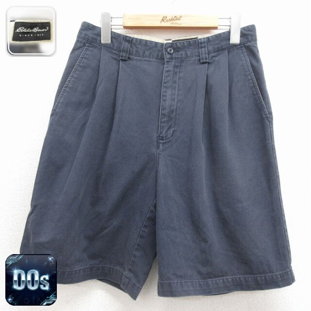 【20%OFF】エディーバウアー 00s ショートパンツ ブラック 実寸W30 | 古着