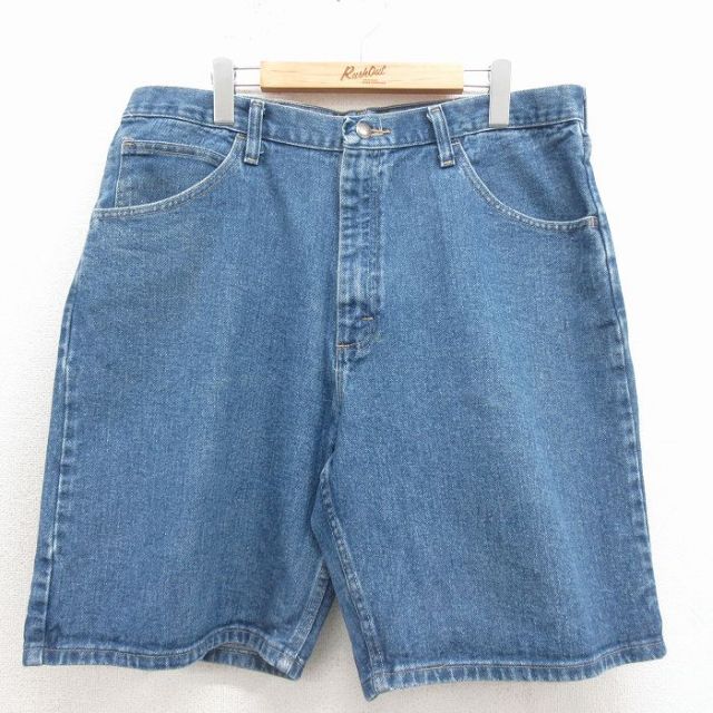 ラングラー ハーフパンツ ネイビー 実寸W35 | 古着