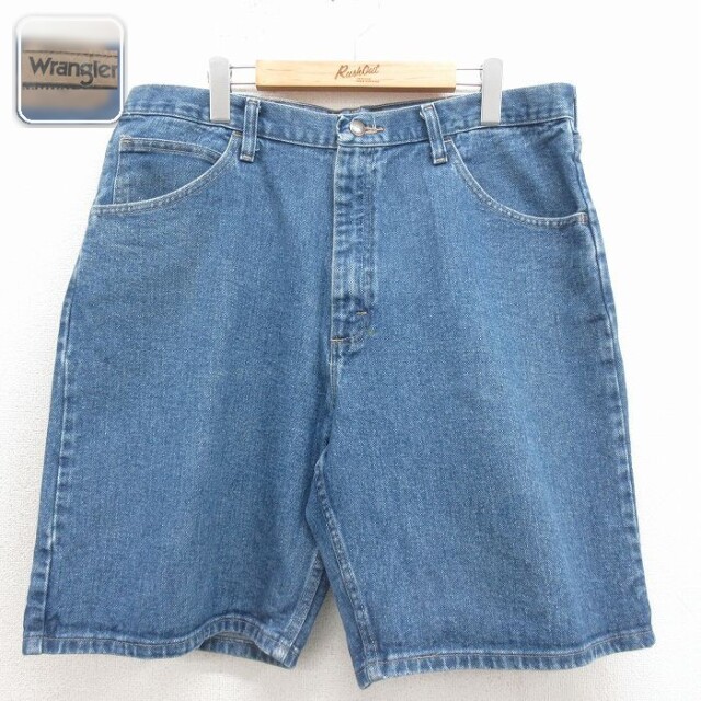 【20%OFF】ラングラー ハーフパンツ ネイビー 実寸W35 | 古着