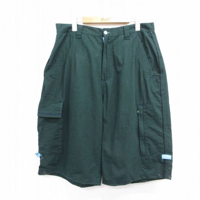 00s ハーフパンツ Raw Blue グリーン W34 | 古着