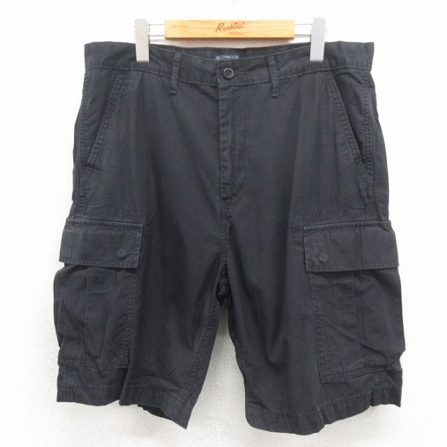 リーバイス W35 ショートカーゴパンツ リップストップ ブラック | 古着