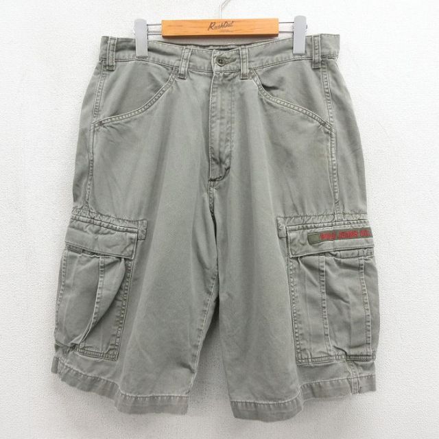 ラルフローレン W33 ハーフカーゴパンツ グレー | 古着