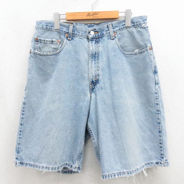 USA製 リーバイス Levi's 560 ルーズフィット デニムハーフパンツ 古着通販 W34☆古着 リーバイス Levis 560 ハーフ パンツ ショーツ