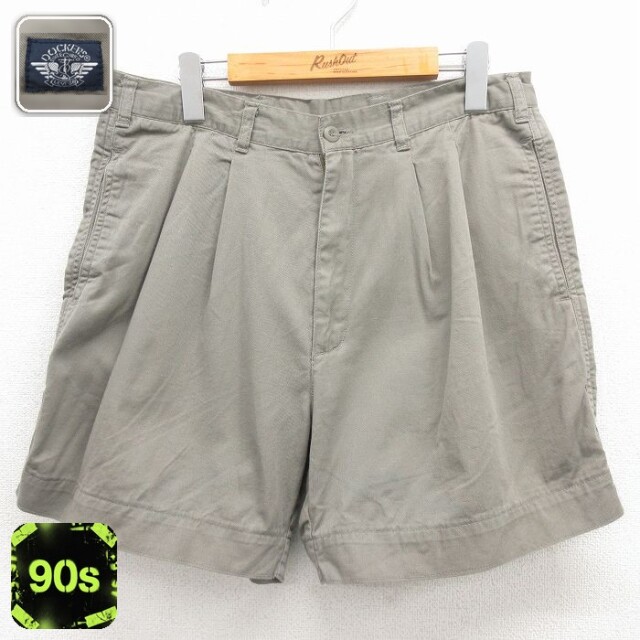 【20%OFF】ドッカーズ 90s ショートパンツ ベージュ 実寸W34 | 古着