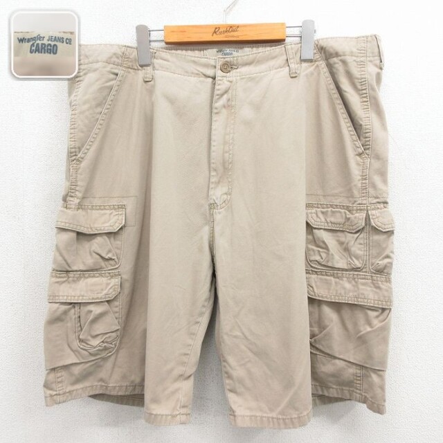 【20%OFF】ラングラー ショートカーゴパンツ ベージュ 実寸W39 | 古着