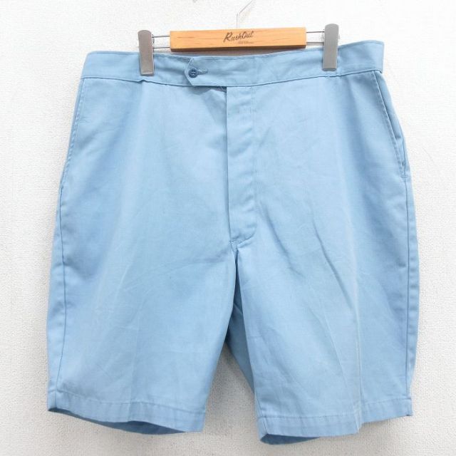 シアーズ 70s ショートパンツ タロン ライトブルー 実寸W38 | 古着