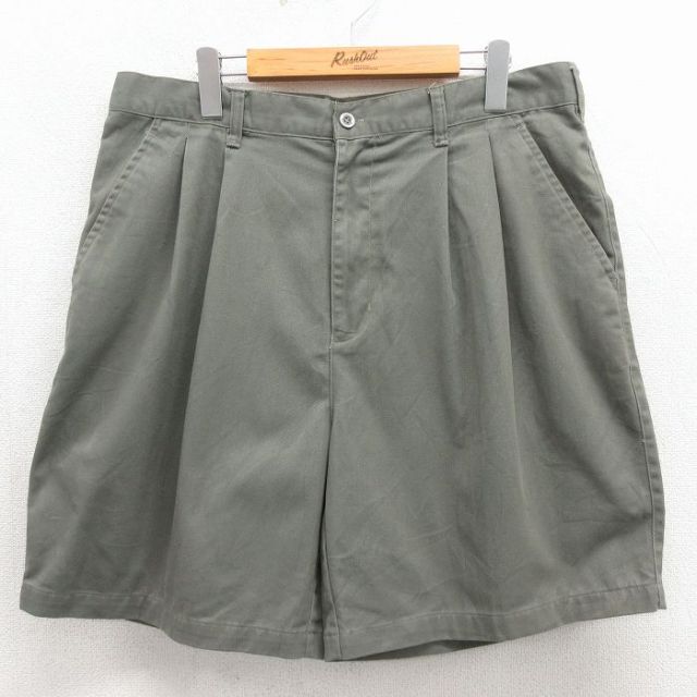 ベーシックエディションズ 90s ショートパンツ グリーン 実寸W36 | 古着