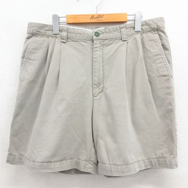 エディーバウアー 00s ショートチノパンツ ベージュ 実寸W36 | 古着