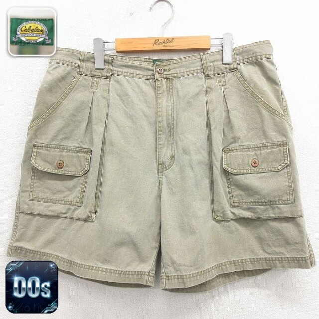 00s ショートパンツ グリーン 実寸W38 | 古着