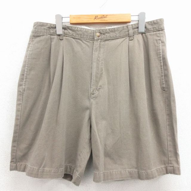 バンヒューセン 00s ショートパンツ タロン ベージュ 実寸W35 | 古着