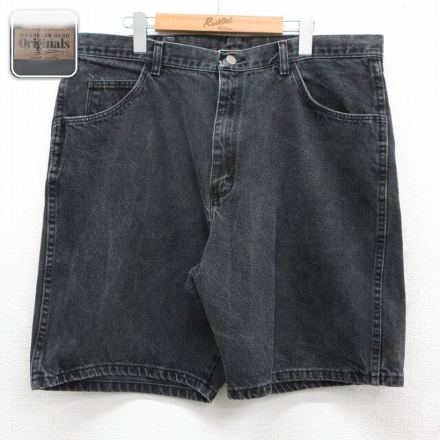 【20%OFF】ラングラー ショートパンツ ブラック 実寸W39 | 古着