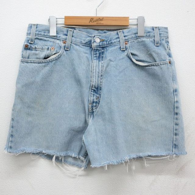 リーバイス505 ショートパンツ ネイビー 実寸W35 | 古着