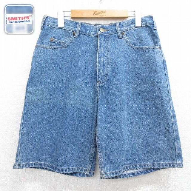 SMITHS ショートパンツ デッドストック ネイビー 実寸W30 | 古着
