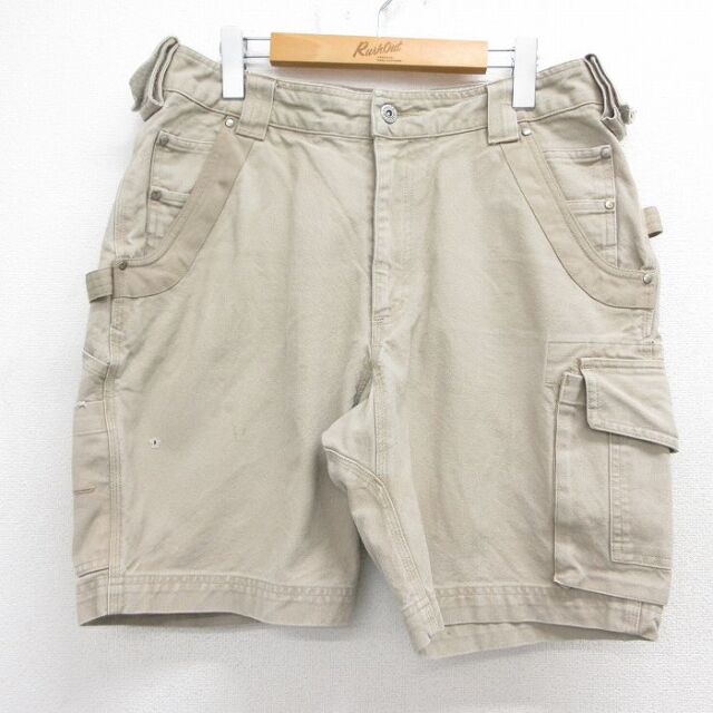 DULUTH ショートペインターパンツ ベージュ 実寸W34 | 古着