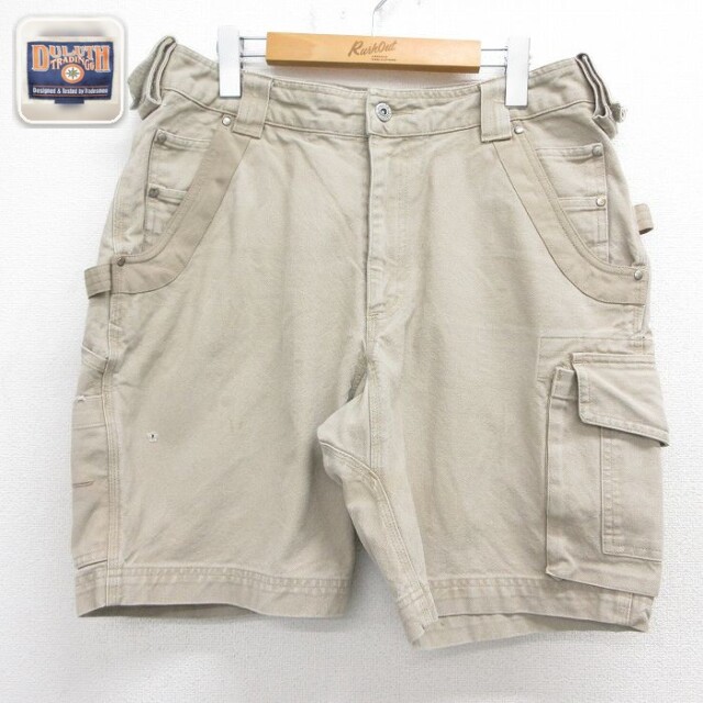 【20%OFF】DULUTH ショートペインターパンツ ベージュ 実寸W34 | 古着