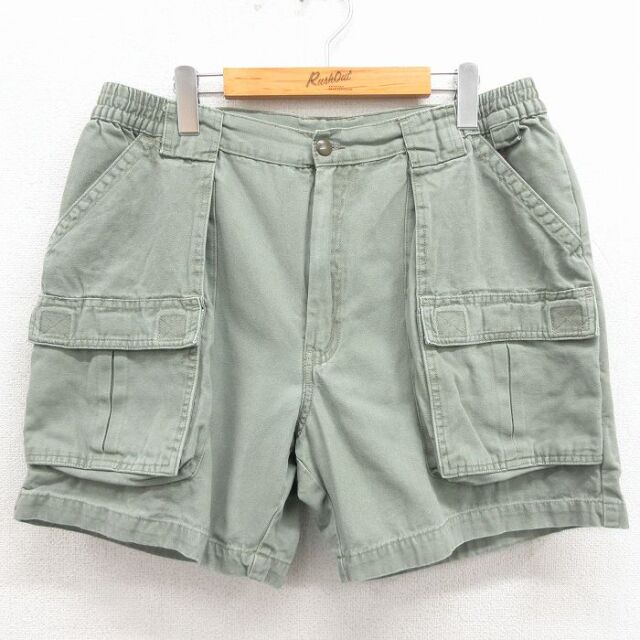 レッドヘッド 00s ショートブッシュパンツ ダック地 カーキ 実寸W36 | 古着