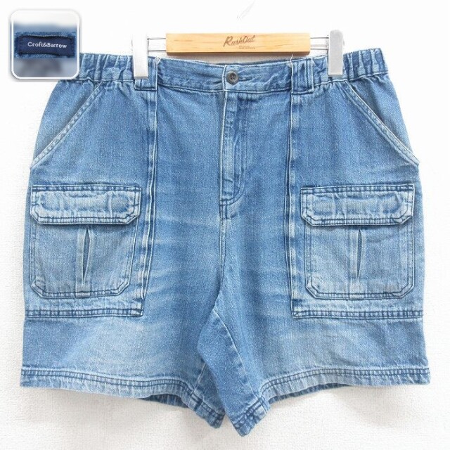 【20%OFF】W36 ショートベイカーパンツ ネイビー | 古着