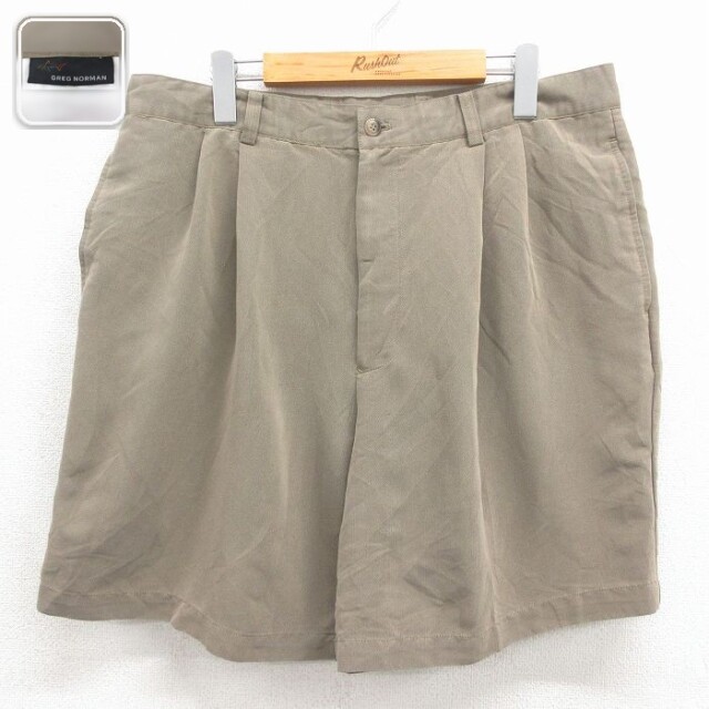 グレッグノーマン ショートパンツ ベージュ 実寸W36 | 古着