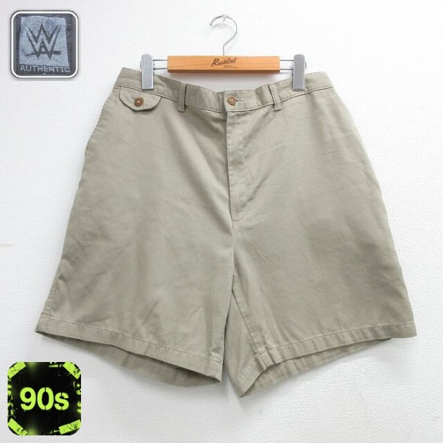 【20%OFF】タウンクラフト 90s ショートパンツ カーキ 実寸W35 | 古着