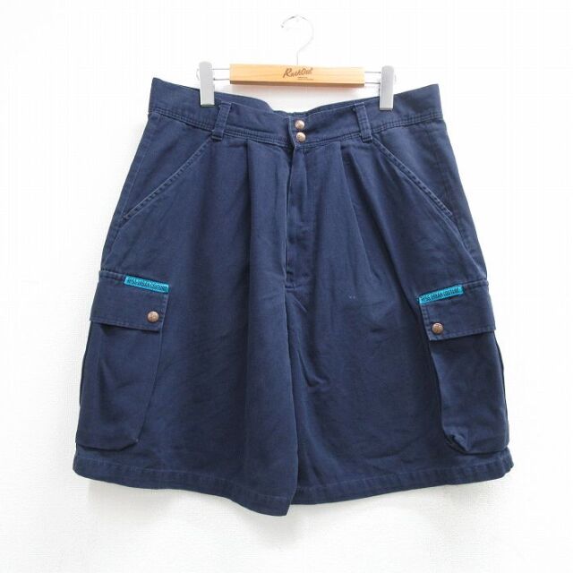 カーゴ 90s ショートパンツ ネイビー W35 | 古着