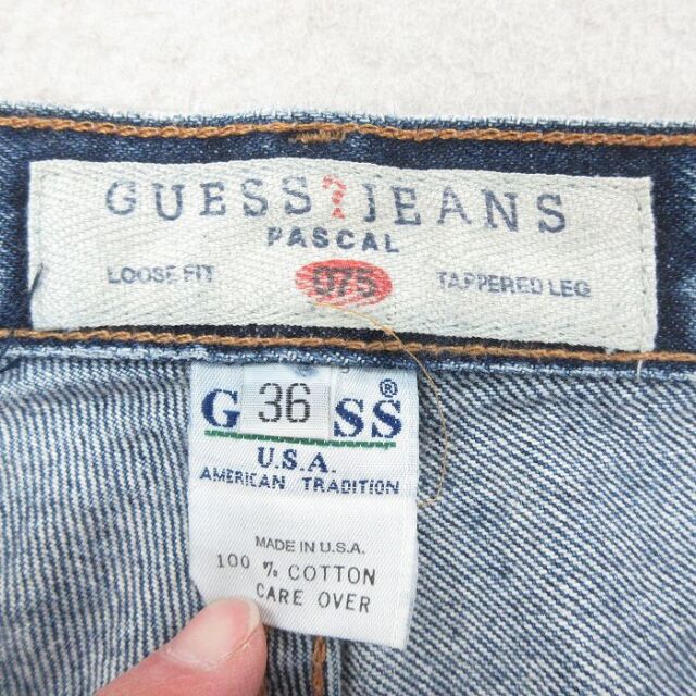 古着通販 W35☆古着 ゲス GUESS ブランド ハーフ パンツ ショーツ
