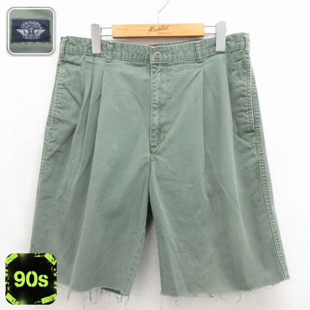 【20%OFF】ドッカーズ 90s ショートパンツ カーキ 実寸W34 | 古着
