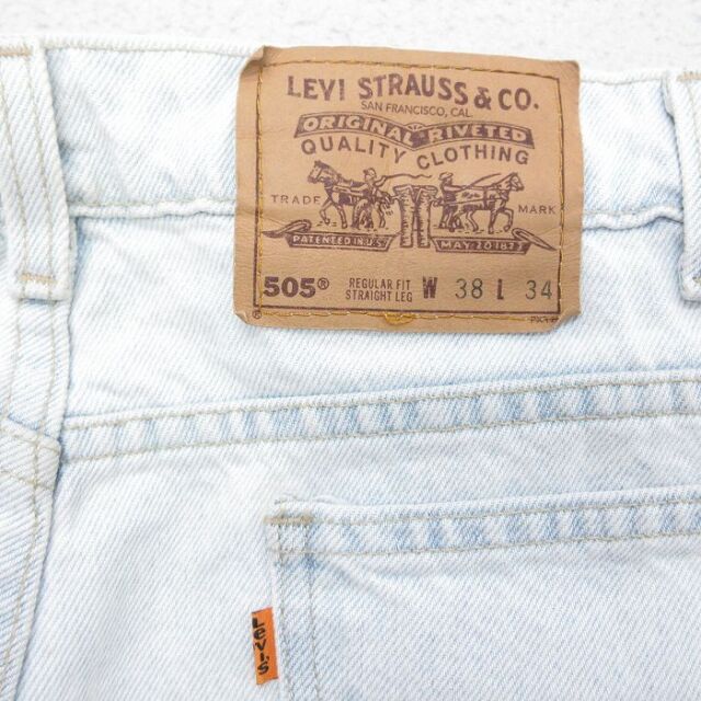 古着通販 W38☆古着 リーバイス Levis 505 ショート パンツ ショーツ
