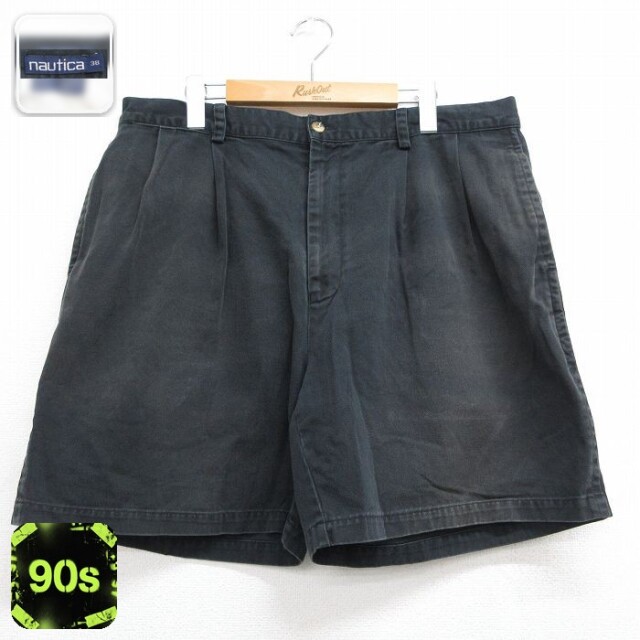 ノーティカ 90s ショートパンツ ブラック 実寸W38 | 古着
