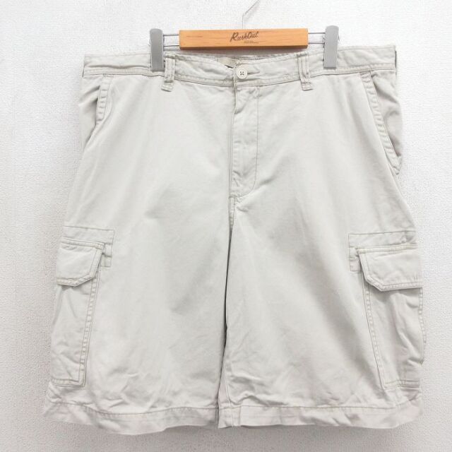 オールドネイビー ハーフカーゴパンツ ベージュ 実寸W38 | 古着