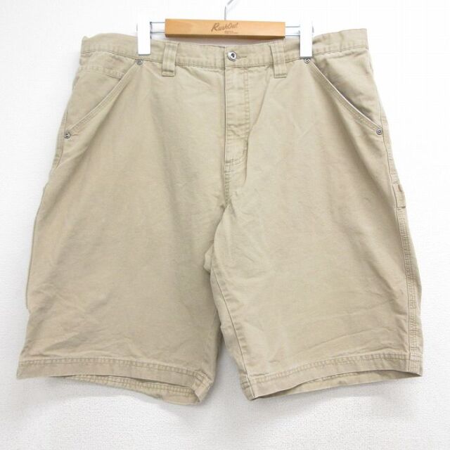 コロンビア 00s ショートペインターパンツ ベージュ 実寸W38 | 古着